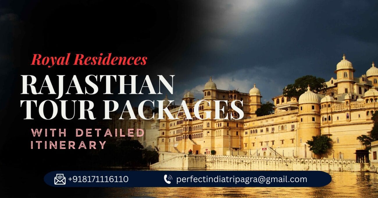 Rajasthan tour packages showcasing royal palace architecture and heritage residences